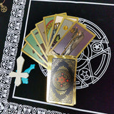 3D Gold Foil Tarot Card Hot Stamping  Board Game Card Divination