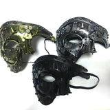 Steampunk Phantom Masquerade Cosplay Medieval Retro Mask Ball Half Face Men Punk Costume Halloween Party Costume Props