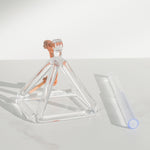 3inch Clear Quartz Crystal Singing Pyramid+Mallet Excellent Sound| |