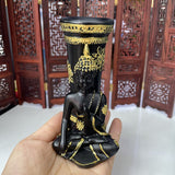 4.7inch Sitting Buddha Resin Statue Craft Crystal Ball Base Stand Figurine Fengshui Ornaments Display Holder for 6-10cm Sphere