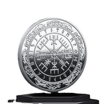 Nordic Viking Coin Guidepost Compass Commemorative Coins Talisman Souvenir Home Decor Crafts Ornament