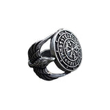 Vegvisir Ring Triskele Ring Norse Viking Ring Magic Compass Viking Jewel Iceland Runic Compass Futhark Runes Stave Nordic Jewelry