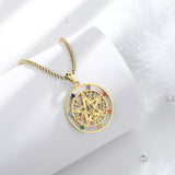 Tetragrammaton Necklace Wiccan Protection Amulet Pentacle Star Jewelry