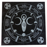 49x49cm Tarot Pagan Altar cloth Black flannel magic tablecloth Divination tablecloths constellation Tarot &Divination