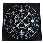 49x49cm Tarot Pagan Altar cloth Black flannel magic tablecloth Divination tablecloths constellation Tarot &Divination