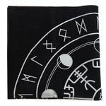 49x49cm Tarot Pagan Altar cloth Black flannel magic tablecloth Divination tablecloths constellation Tarot &Divination