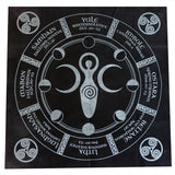 49x49cm Tarot Pagan Altar cloth Black flannel magic tablecloth Divination tablecloths constellation Tarot &Divination