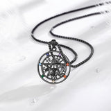 Tetragrammaton Necklace Wiccan Protection Amulet Pentacle Star Jewelry