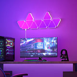 LED Triangular Quantum Lamp RGB Wall Lamp Smart Pickup Rhythm Background Light for Bedroom Bedside Night Light Office Decoration