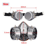 Easter Steampunk Creative Mask Goggles Halloween COSPLAY Prop Gift Steampunk Fashion Retro Rivets Gas Respirator Gothic Anti-Fog