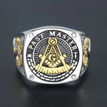 Ancient Past Master Mason Blue Lodge Masonic Signet Sterling Silver Ring