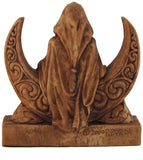 Magicun Altar~Dryad Design Small Moon Goddess Statue Wood Finish