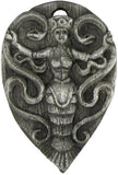 Magicun Altar~Large Pewter Ariadne Goddess of the Labyrinth Charm Pendant