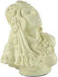 Magicun Altar~Small Celtic Goddess Rhiannon Statue Bone White Finish