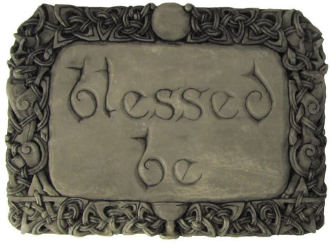 Magicun Altar~Blessed Be Wall Plaque Stone Finish