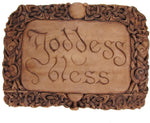 Magicun Altar~Goddess Bless Wall Plaque Wood Finish