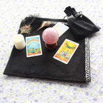 66x66cm Tarot Tablecloth With Bags  High Quality Flocking Fabric , Tarot Board Game Accessories By Hand