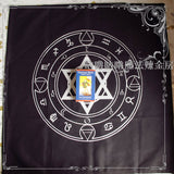 70X70CM black Magic array tarot cards tablecloth board game tarots blanket Accessories Six-star Tarot &Divination