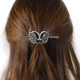 Viking Dragon Hair Hairpins Clips- Norse Celtic Knot Hair Accessories Hair Slide Hair Barrettes Irish Hair Decor for Long Hair Jewelry Braids Hair Stick With Dragon Design