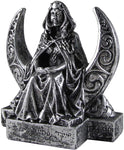 Magicun Altar~Dryad Design Moon Goddess Figurine - Silver Finish