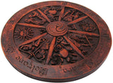 Magicun Altar~Wheel of the Year Plaque Wood Finish