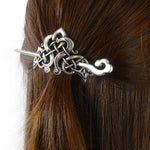 Viking Dragon Hair Hairpins Clips- Norse Celtic Knot Hair Accessories Hair Slide Hair Barrettes Irish Hair Decor for Long Hair Jewelry Braids Hair Stick With Dragon Design (AN-C1)