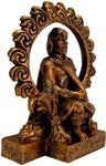 Magicun Altar~Dryad Design Small Celtic God Lugh Statue Bronze Finish