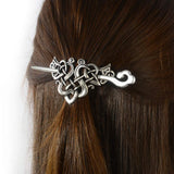 Viking Dragon Hair Hairpins Clips- Norse Celtic Knot Hair Accessories Hair Slide Hair Barrettes Irish Hair Decor for Long Hair Jewelry Braids Hair Stick With Dragon Design (AN-C1)