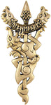 Magicun Altar~Bronze Wolf Berserker Viking Rune Pendant