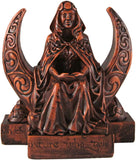 Magicun Altar~Dryad Design Moon Goddess Figurine - Wood Finish