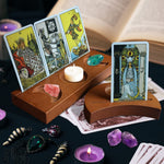 2 Pcs Tarot Card Holder Stand Wooden Tarot Card Display Stand Divination Tarot