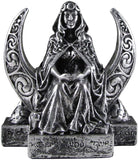Magicun Altar~Dryad Design Moon Goddess Figurine - Silver Finish