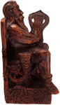 Magicun Altar~Dryad Design Seated Bragi Statue Norse God of Bards and Poetry