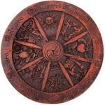 Magicun Altar~Wheel of the Year Plaque Wood Finish
