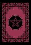 Witchcraft~Pentagram Tapestry Red & Black 72" x 108"