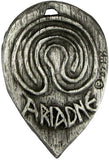 Magicun Altar~Large Pewter Ariadne Goddess of the Labyrinth Charm Pendant