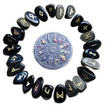 AAAA+Natural Rrose Crystal Rune Blacks Stone Irregular Divination Fortune-telling Healing Meditation Gift Collection