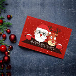 Christmas Cards with Envelopes - 24 Happy Holiday Cards with Envelopes Holiday Greeting Cards Bulk Set Christmas Cards Assortment 4" X 6" (Cartoon - 6 Designs)