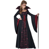 Women'S Halloween costume disfraz Halloween dress Flared Sleeve halloween Costumes dress Witch Vampire Gothic Cosplay