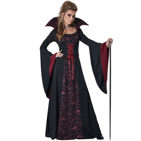 Women'S Halloween costume disfraz Halloween dress Flared Sleeve halloween Costumes dress Witch Vampire Gothic Cosplay