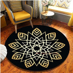 Round Carpet Mandala Living Room Rugs Room Decor Bedroom Floor Area Rug Doormat Decor Chair Mat Floral Carpets