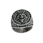 Slavic Wolf Head Ring Norse Celtic Domineering Personality King Rings Creative Simple Men's Vantage Jewelry