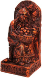 Magicun Altar~Dryad Design Seated Norse Goddess Idunna Statue Wood Finish