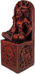 Magicun Altar~Dryad Design Seated God Statue Wood Finish