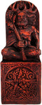 Magicun Altar~Dryad Design Seated God Statue Wood Finish
