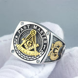 Ancient Past Master Mason Blue Lodge Masonic Signet Sterling Silver Ring