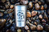 Rather Be Camping Stainless Steel Cup (16 Ounce) - Funny Gift Mug for Outdoorsmen - RV Gift, Happy Camper Gear Idea, Unique Travel Accessory for Coffee, Beer, Wine - Novelty Gift for Women