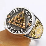 Holy York Rite Royal Arch Chapter Masons Masonic Solid Sterling Silver Ring