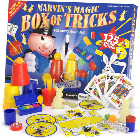- 125 Amazing Magic Tricks for Children - Kids Magic Set - Magic Kit for Kids Including Magic Wand, Card Tricks + Much More - Suitable for Age 6+