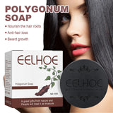 Polygonum Hair Darkening Shampoo Soap Bar Repair Gray White Hair Color To Black He Shou Wu Essence Hair Soap